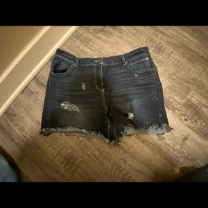 Jeans shorts dark denim